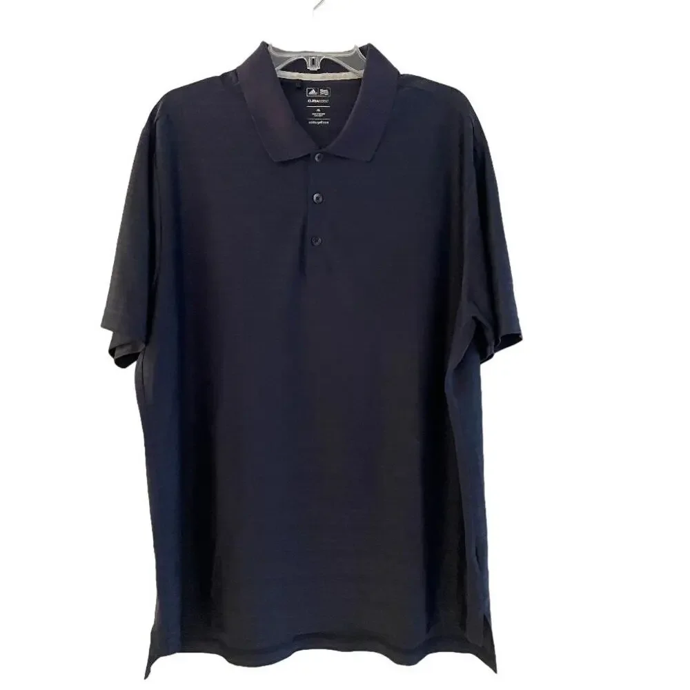 Adidas Mens Size XL Navy Blue‎ Performance Golf Polo Shirt Short Sleeve